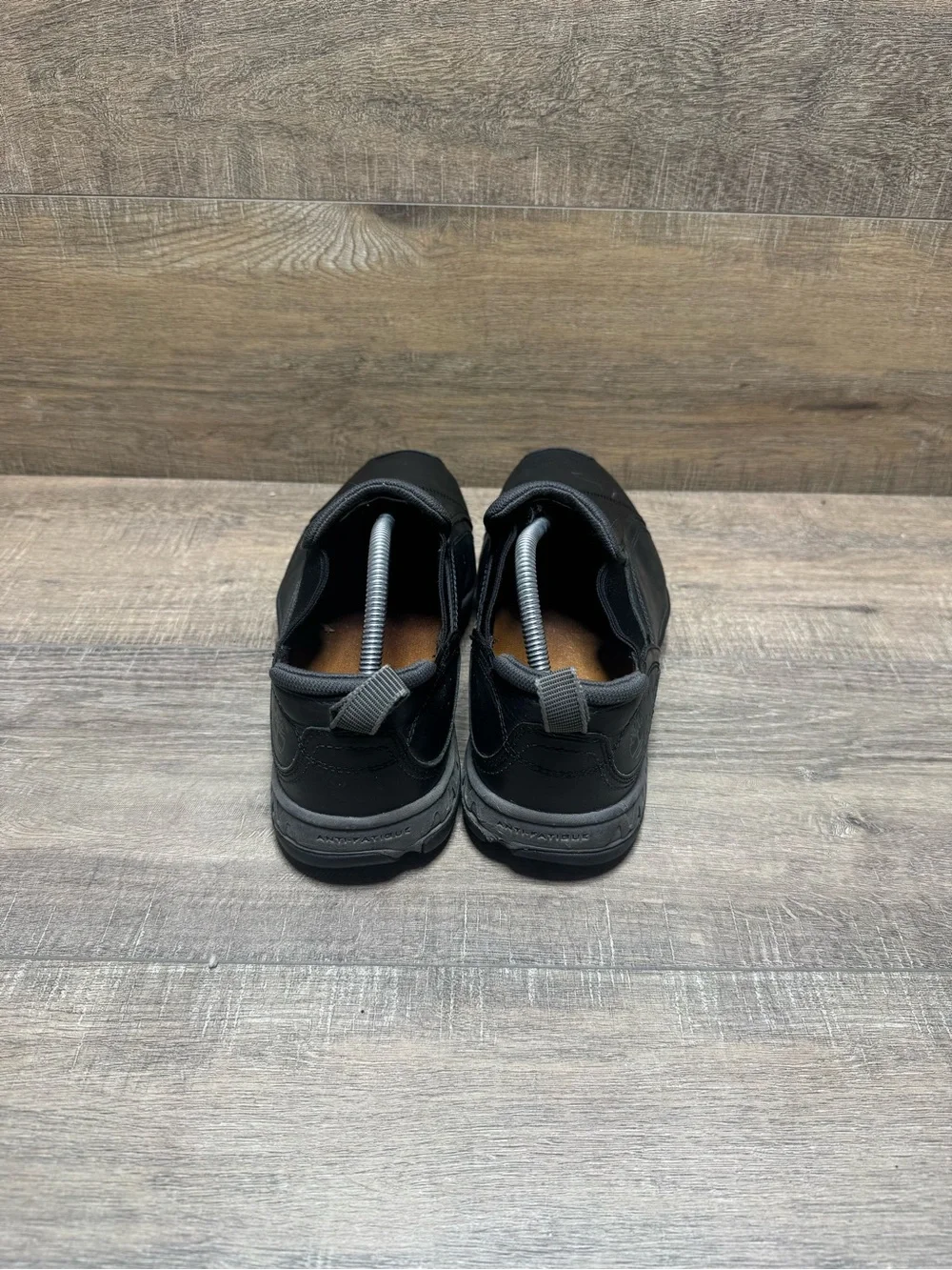 Timberland Black Slip-On Leather Casual Loafers